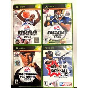 Lot of 4 Classic Xbox Sports Video Games